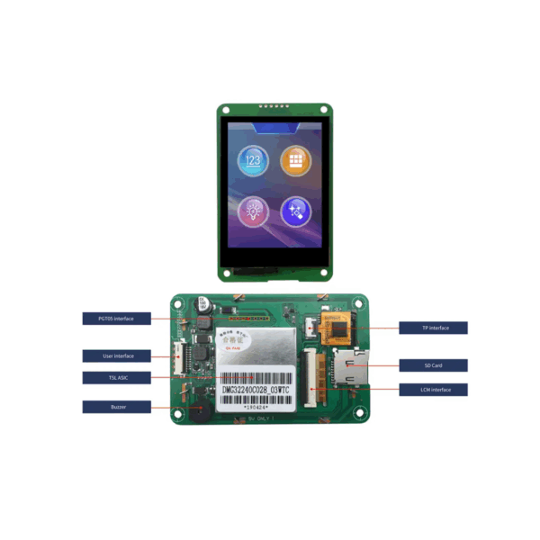 2.8 Inch DWIN HMI  Display Kapasitif Ekran Dokunmatik - Görsel 2