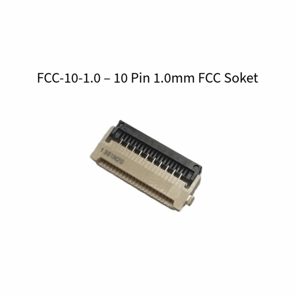 🔌 FCC-10-1.0 – 10 Pin 1.0mm FCC Soket (DWIN HMI Uyumlu) - Görsel 3