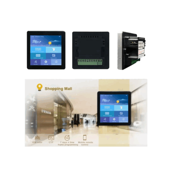 TC040C14 U(W)04 – 4” IPS Ekranlı Akıllı IoT Termostat Modülü - Görsel 3